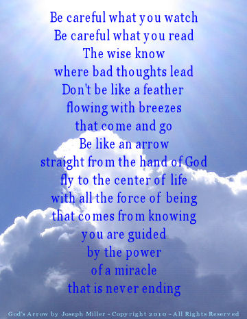 gods arrow poem
